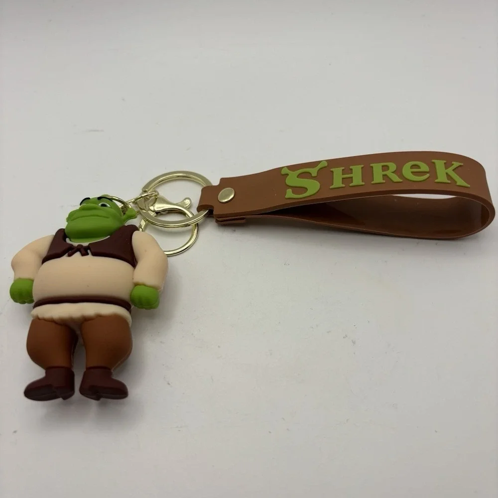 Shrek And DONKEY- KEYCHAIN-BAG CLIP‎ -SHREK-3D-PVC